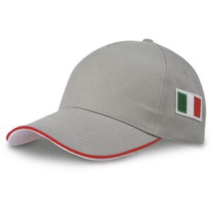 Cappellino 5 Pannelli con Bandiera Italiana