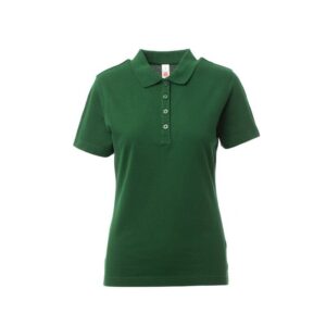 Polo da Donna a Maniche Corte ROME LADY Bottoni Effetto Perlato