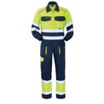 giallo fluo/blu navy