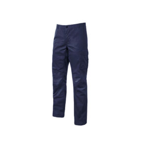 Pantalone da lavoro in Tela di Cotone Effetto Consumato