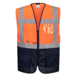 arancio fluo/blu navy