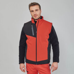 Gilet in Softshell a Tre Strati Impermeabile