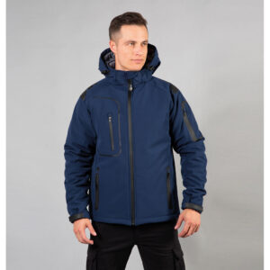 Giubbino Imbottito in Softshell a 3 Strati Impermeabile e Traspirante