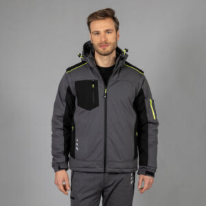 Giubbotto in Softshell a Tre Strati Impermeabile e Imbottito