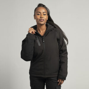 Giubbino da Donna Imbottito in Softshell a 3 Strati Impermeabile e Traspirante