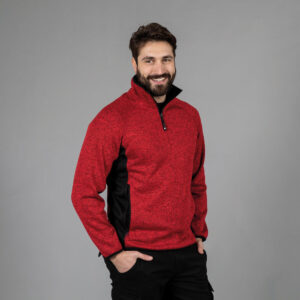 Capo in Maglia con Inserti in Tessuto Elasticizzato