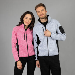 Felpa da Donna con Zip Lunga a Contrasto