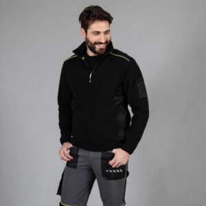 Pile Antipilling zip Corta no label