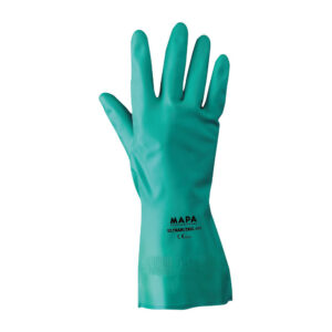 Guanto interamente floccato in cotone senza silicone