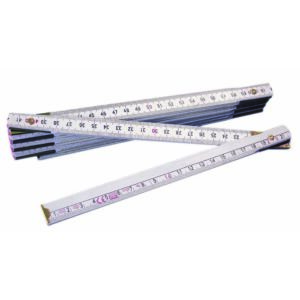 Metro in Legno Decimali Rossi 2 metri