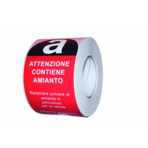 Etichetta Adesiva "ATTENZIONE AMIANTO"